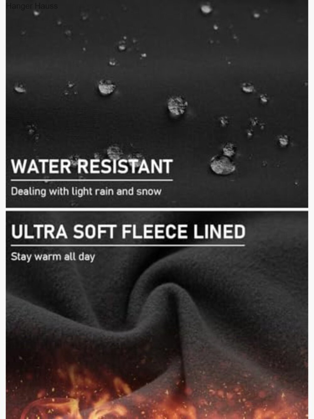 Fleece Lined Wide Leg Sweatpants Petite Thermal Yoga Pants with Pockets - Picture 3 of 7